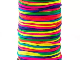 d - neon rainbow - dip-dye paracord
